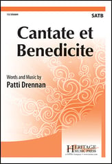 Cantate et Benedicite SATB choral sheet music cover